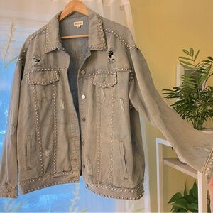 POL | Studded Denim Jacket